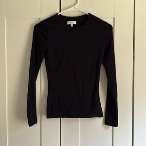 Basic Black Long Sleeve Shirt